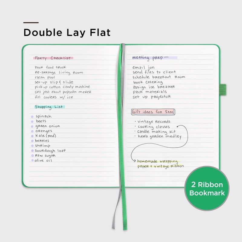 &And Per Se ⩓ Per Se Lined Journal Notebook, 160 Pages, A5 5.7 x 8 inches College Ruled Thick Paper Notebook Journals for Writing, Hardcover Notebooks for Women Men Office School (1 Pack, Emerald) - Image 4